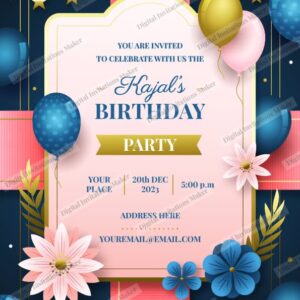 Birthday Invitation Card BIC002 English-01