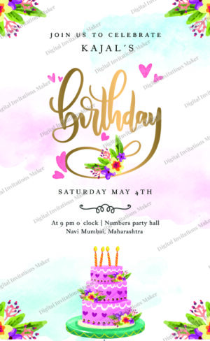 Birthday Invitation Card BIC005 English-01