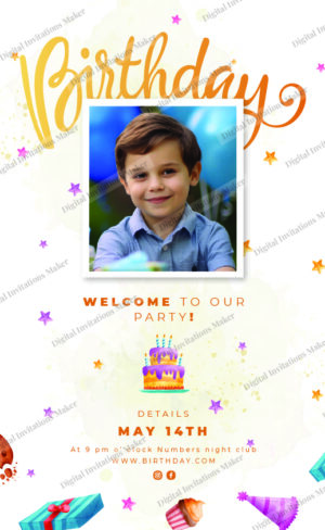 Birthday Invitation Card BIC006 English-01