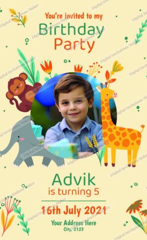 Birthday Invitation Card BIC014 English-01