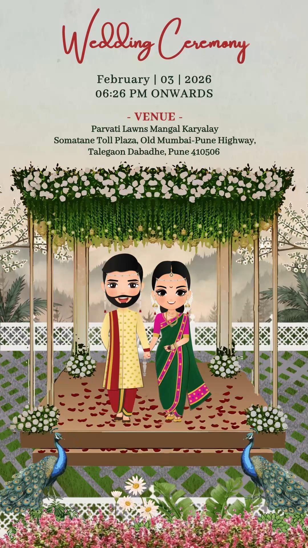 Wedding Invitation Video English WIVE4